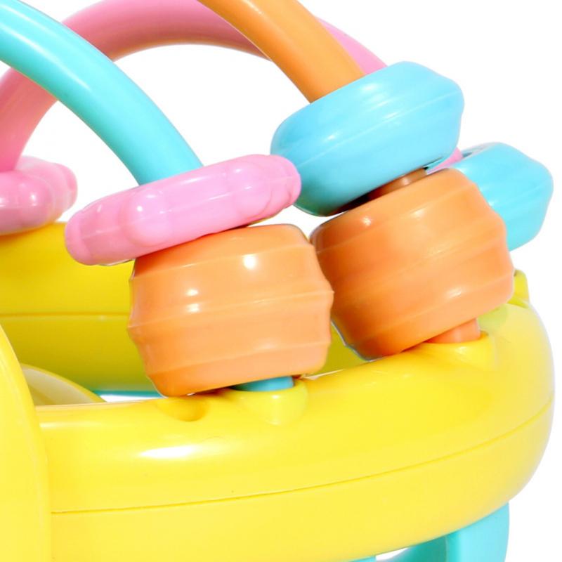 1pcs Funny Baby Rattle Soft Rubber Dumbbell Toys Children's Educational Toys In Opp Bag (random Color)