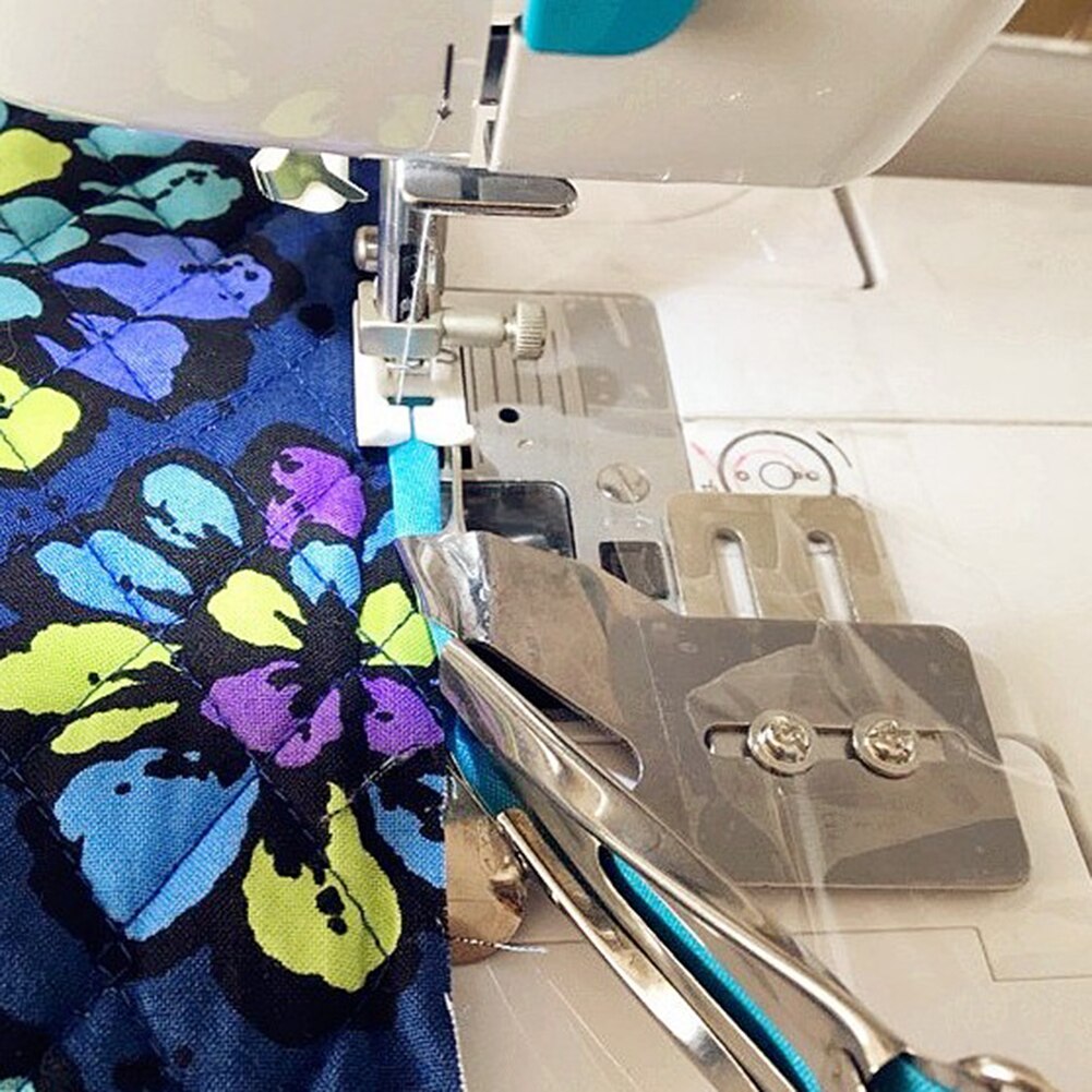 Right Angle Binder Foot Four-Fold For Lockstitch Machine Right Angle Curve Edge Universal Rustproof Metal Binder Foot