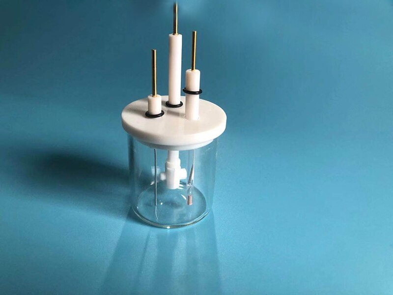 C001 Three-electrode electrochemical cell electrolytic cell glass cell sealed cell electrolysis cells ordinary 50/100/150/200ml