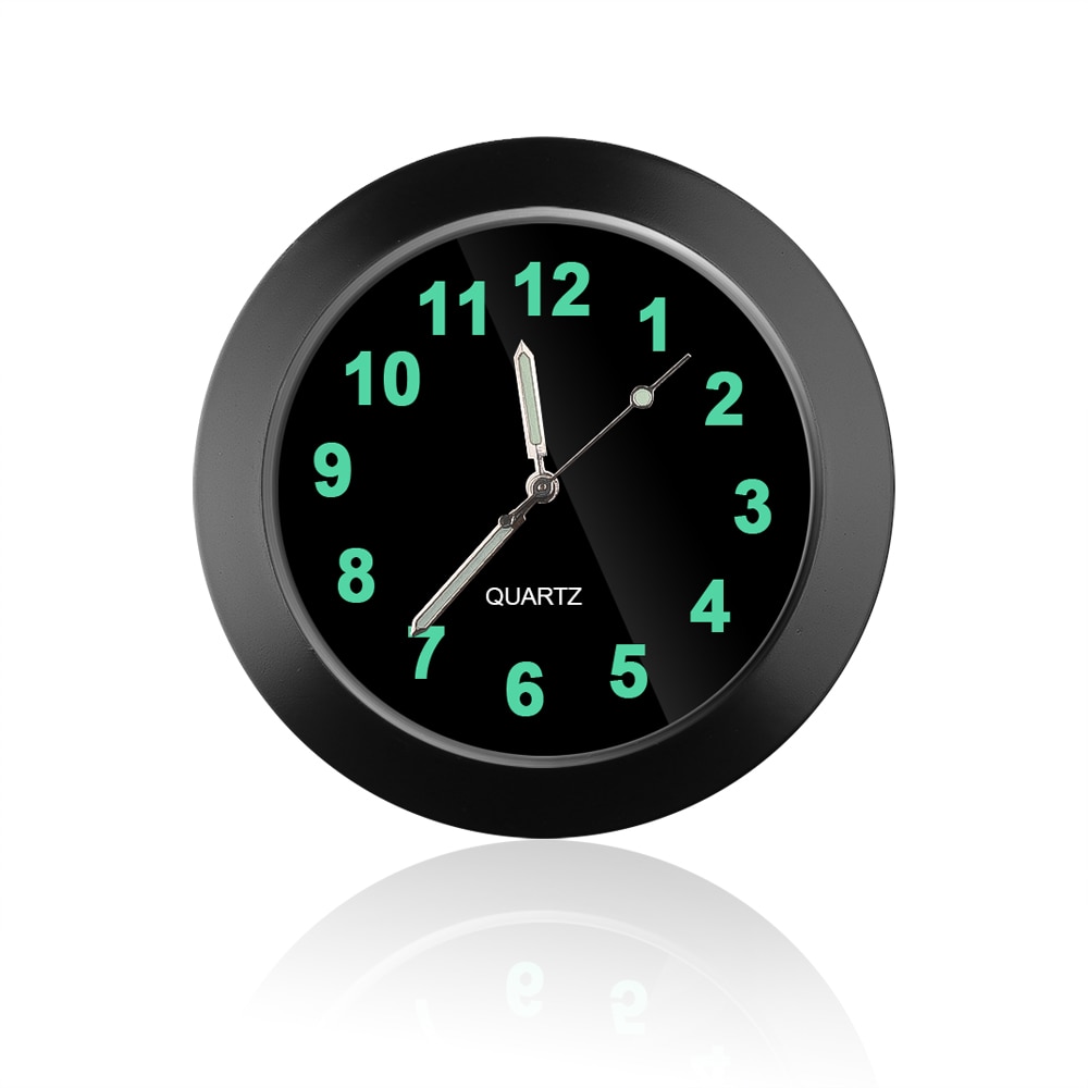 Auto Gauge Clock Mini Car Air Vent Quartz Clock with clip Auto air outlet Watch Car styling Air Vent Clip Pointer Clock: black