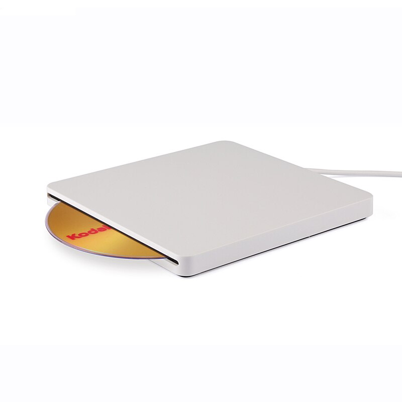 Unidad de DVD externa USB2.0 ultradelgada, Unidad óptica, CD, RW, DVD, RW, Superdrive, duplicador de disco Compatible con Mac y ordenador portátil