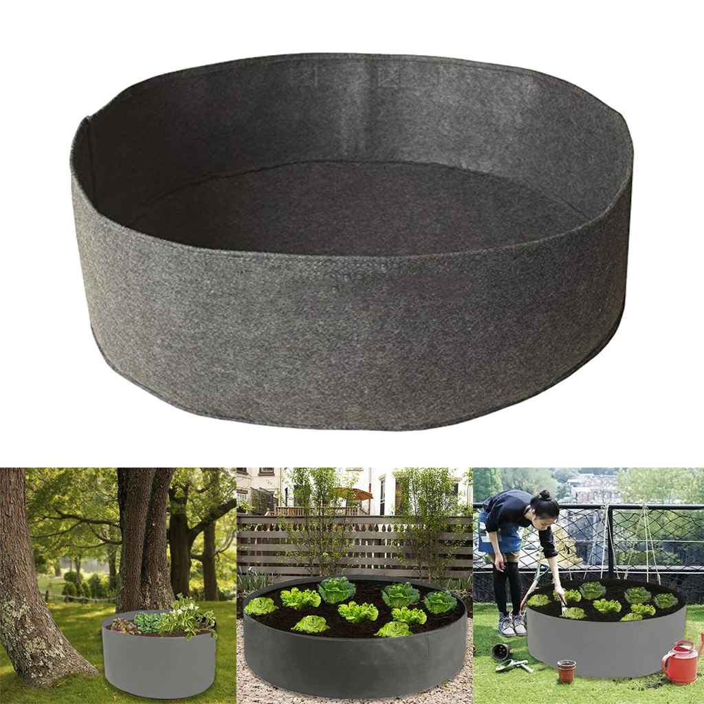 Huis Tuin Groente Fruit Plant Groeit Tas Plant Grow Pot Aardappel Aardbei Stof Voelde Planten Emmer Zak: 50x20cm