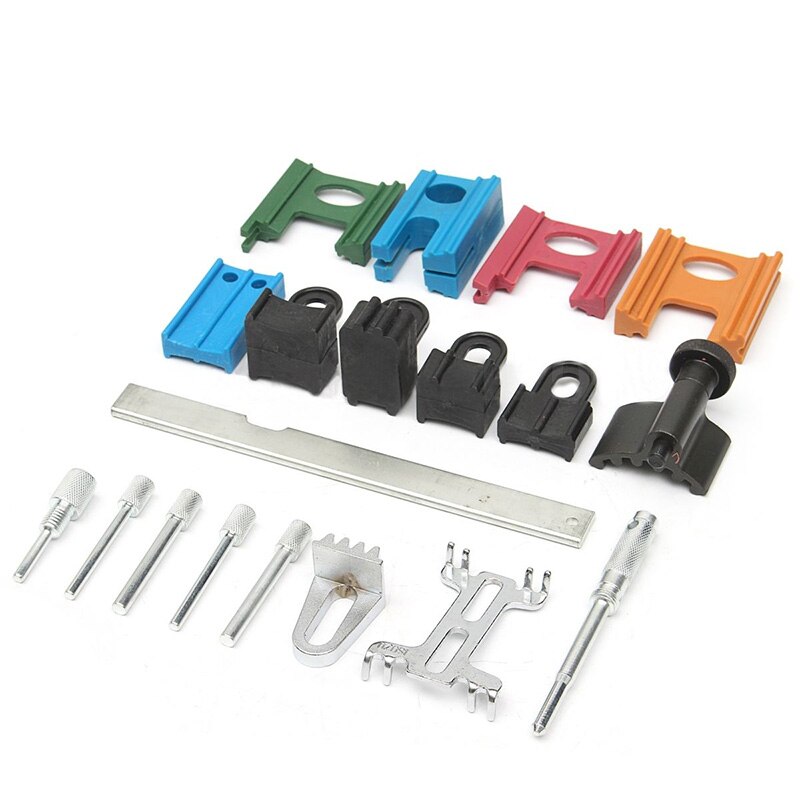 Universal 19Pcs Engine Pulley Timing Belt Camshaft Flywheel Locking Tool Set Kit