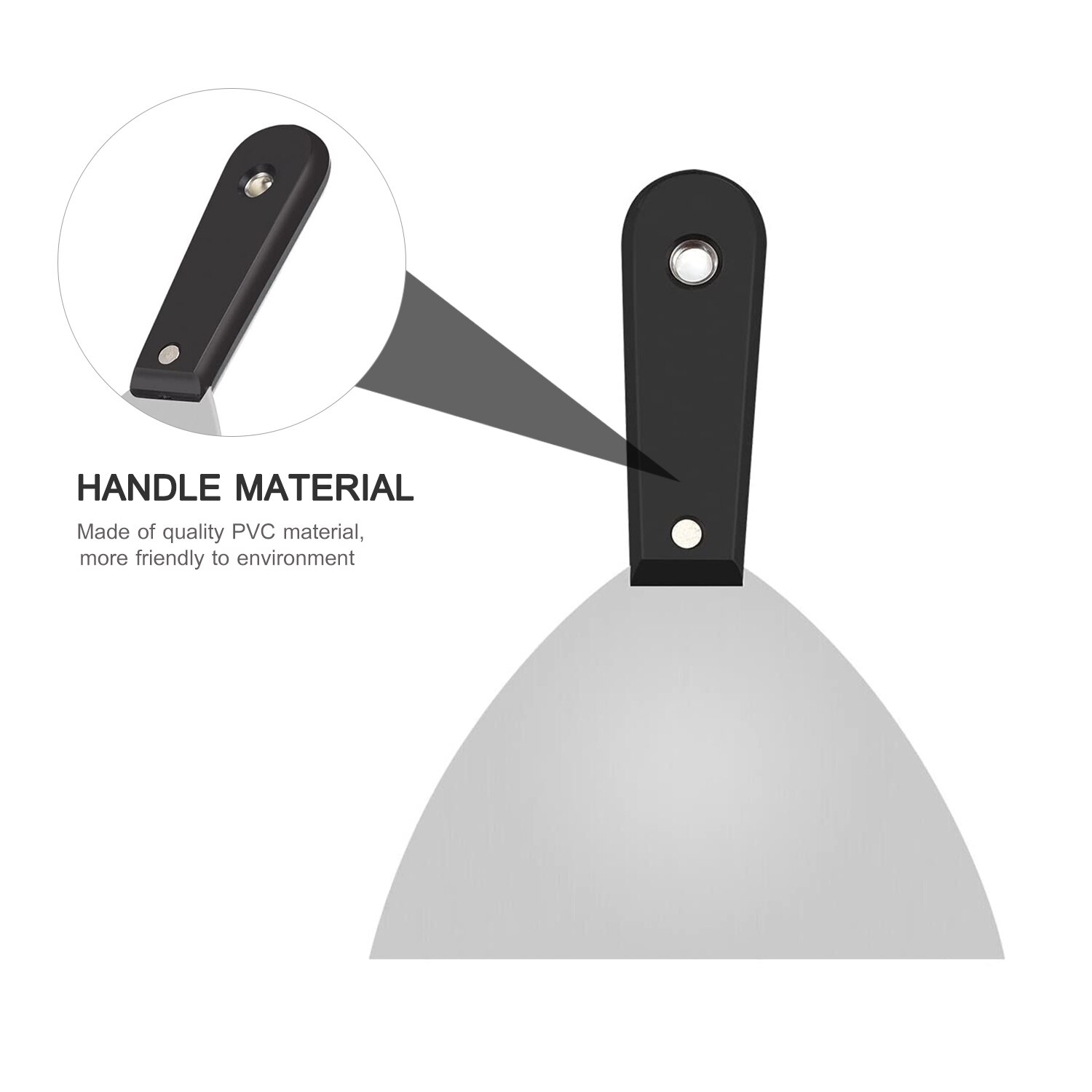 PENGGONG 7Pcs Multiple Specification Paint Shovel Wall Putty Scraper Portable Putty Knife Set 1 inch to 5 inches Kits