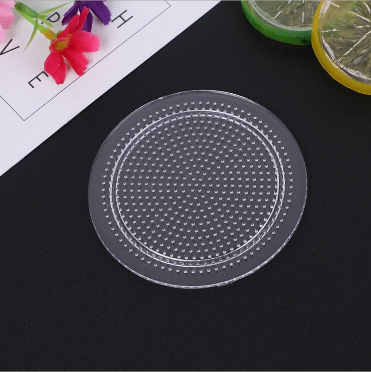 Yant jouet 10 pieces/set 5mm hama beads pegboard transparent template board circular square diy illustration material board perler beads: Circular
