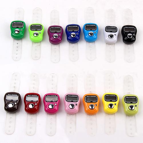 Digital Counter Mini Durable Finger Ring Golf Digital Stitch Marker LCD Display Tally Counter: Default Title