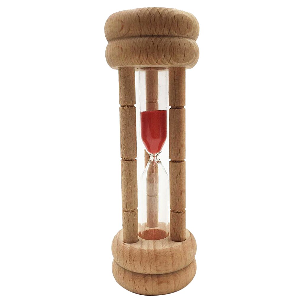 3 Minutes Sand Hourglass Wooden Frame Sand Timer Kitchen Cooking Brushing Teeth Countdown