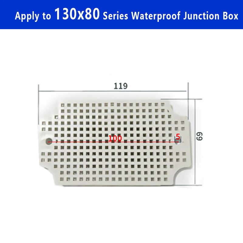 Caixa de plástico à prova d' água ip67, placa inferior de instalação, acessórios de material abs: Verde exército