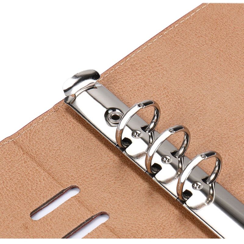 A5 leren kaft spiraal notitieboek ringband index tabbladen penhouder vulmiddel agenda planner accessoires dagboek