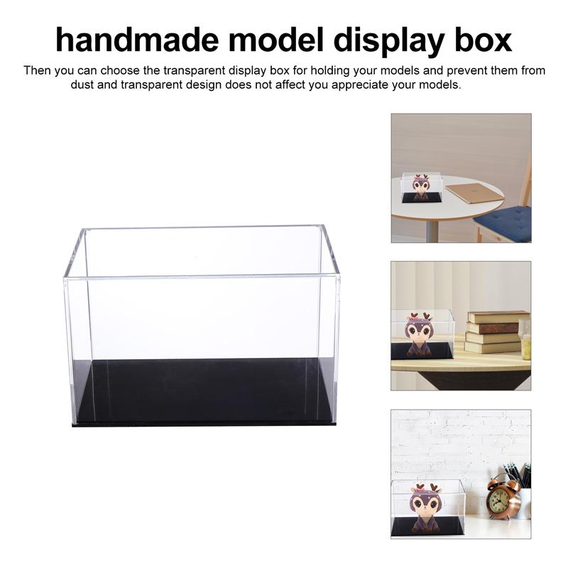 Acrylic Transparent Model Display Box Clear Model Box (Vertical Style)