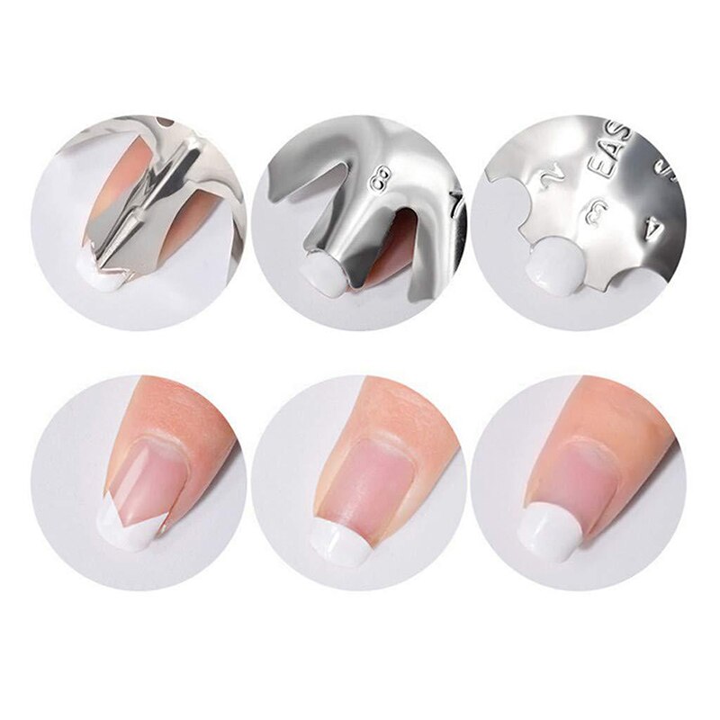 1pcs Nail Cutter Stencil DIY French Smile Nail Art Tool Manicure Tools Nail Art Tools Nail Clipper