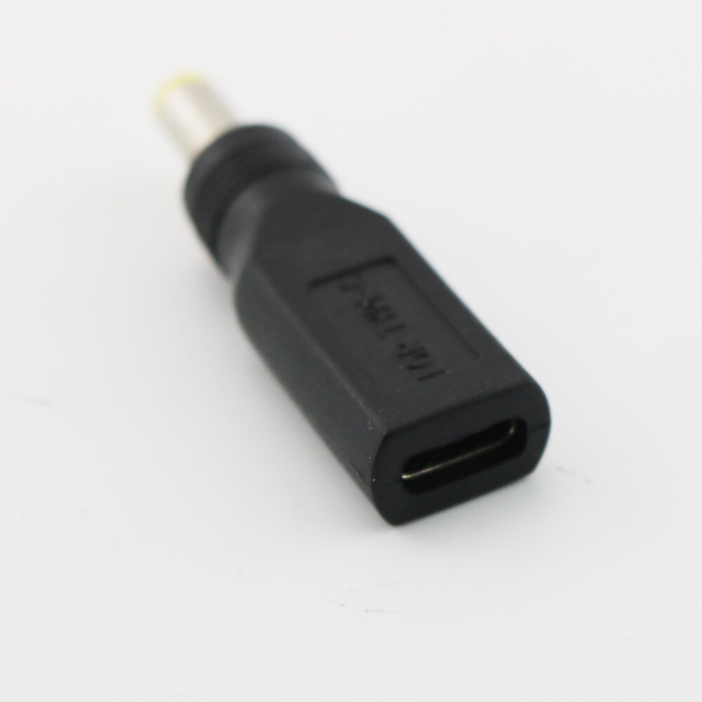 1pc 5.5mm x 2.5mm hann til usb 3.1 type c usb-c hunn likestrømadapteradapterkontakt