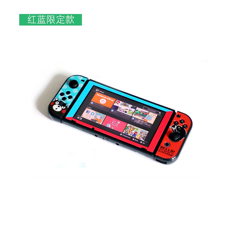 Przełącznik do nintendo Screen Protector 0.2mm szkło hartowane z kolorowa ramka do ekranu konsoli NS Swit akcesoria ochronne: Rose Red
