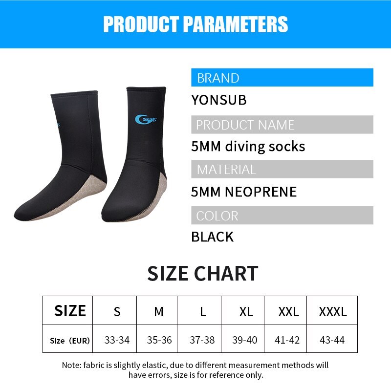 5mm Neoprene Scuba Diving Socks Shoes Scratch Proof Non-slip Winter Surfing Swimming Beach Water Wetsuit Socks Boots