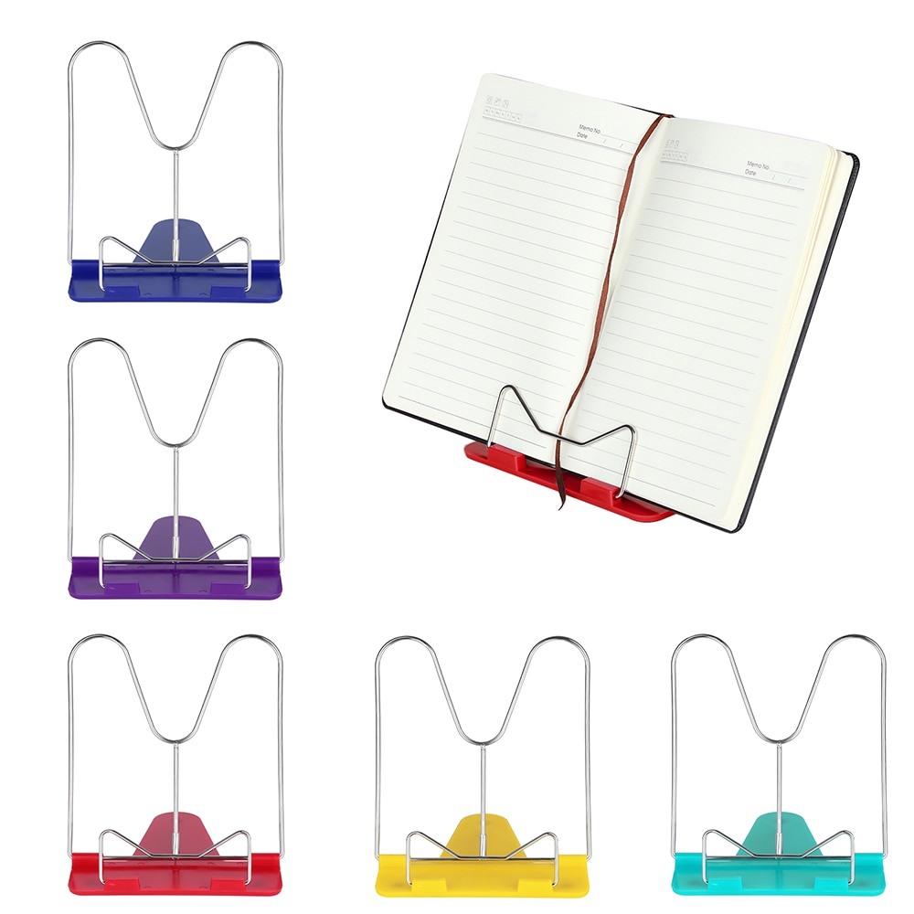 Portable Foldable Reading Adjustable Angle Reading Book Stand Document Holder Bookends Book Organizer office supplies