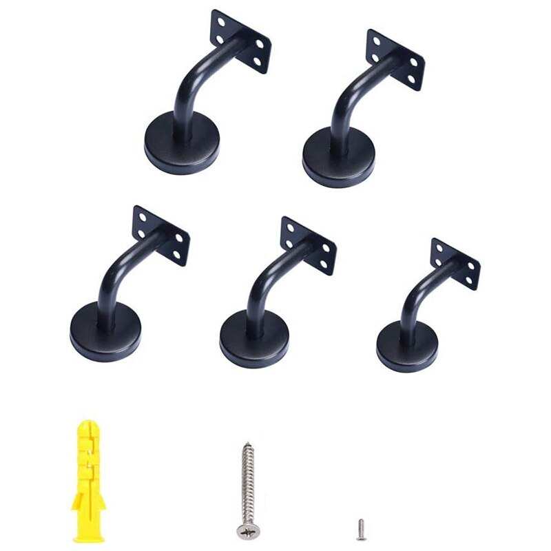 Sturdy Handrail Bracket, Solid Banister Rail Bracket, Stair Handrail - 5PCS - Flat Joint 60X60mm: Default Title