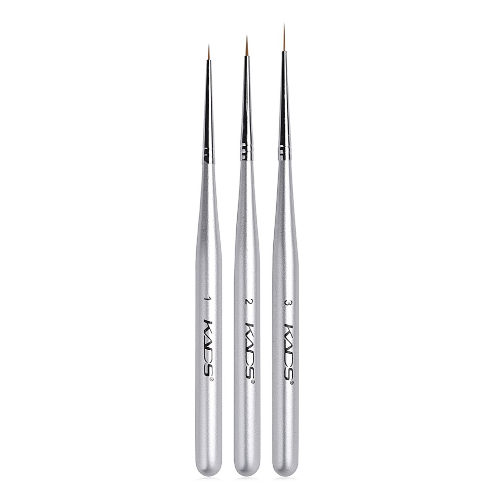 Rullande akryl nail art borste set uv gel målning teckning penslar nagel borste set manikyr gel borste nagel konst verktyg liner penna: Uppsättning 4