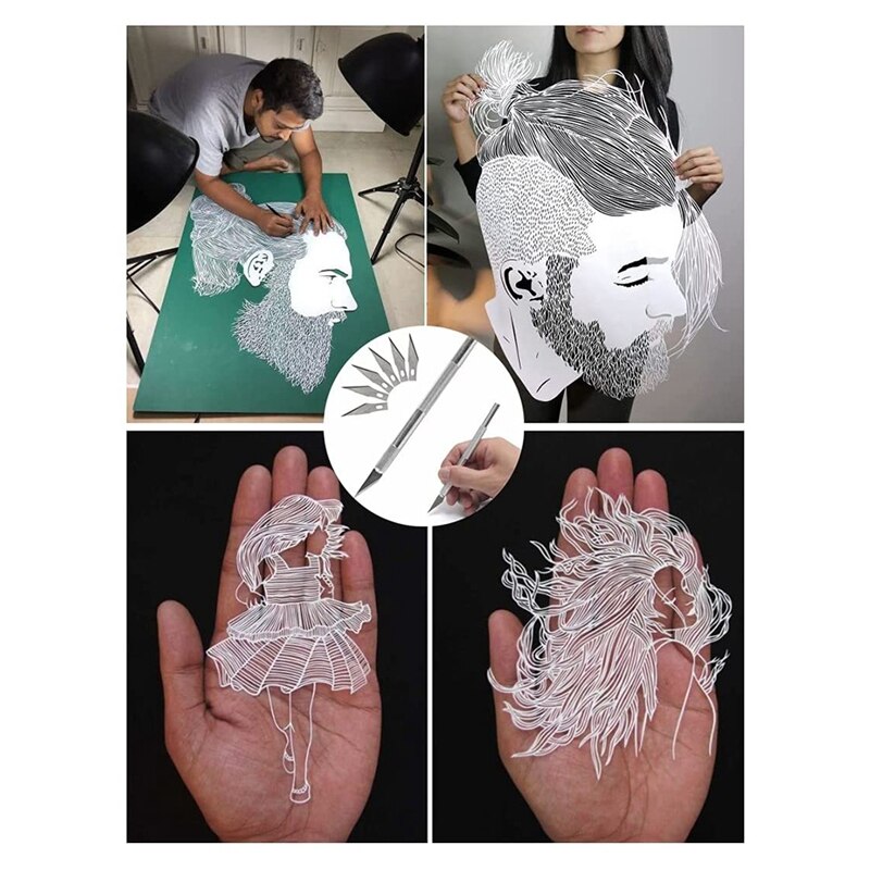 Art Mes Stencil Maken Kit Schroevendraaier Pincet Schaar Heerser Opbergdoos Zijn Geschikt Voor Het Creëren Diy Art Werkt