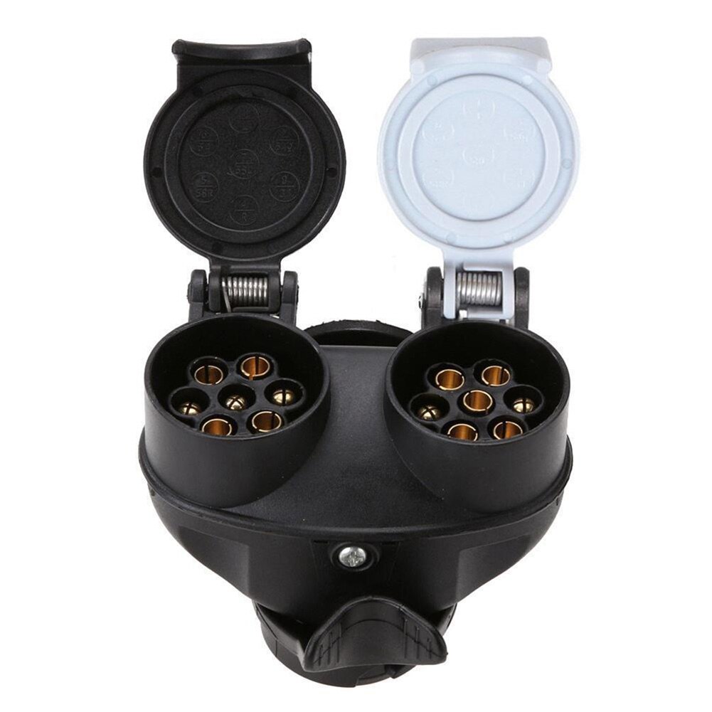 13pin To 7pin Tool Caravan Car Truck Double Head Wiring Towing Plug Conversion Adapter Trailer Connector Electric Socket Lead