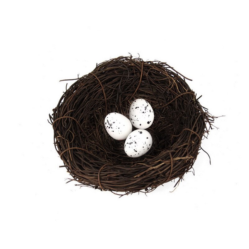Påske kunstige rottingfugle reden med æg til boligindretning diy søde håndværk påske kunst og håndværk bryllupshave have: B