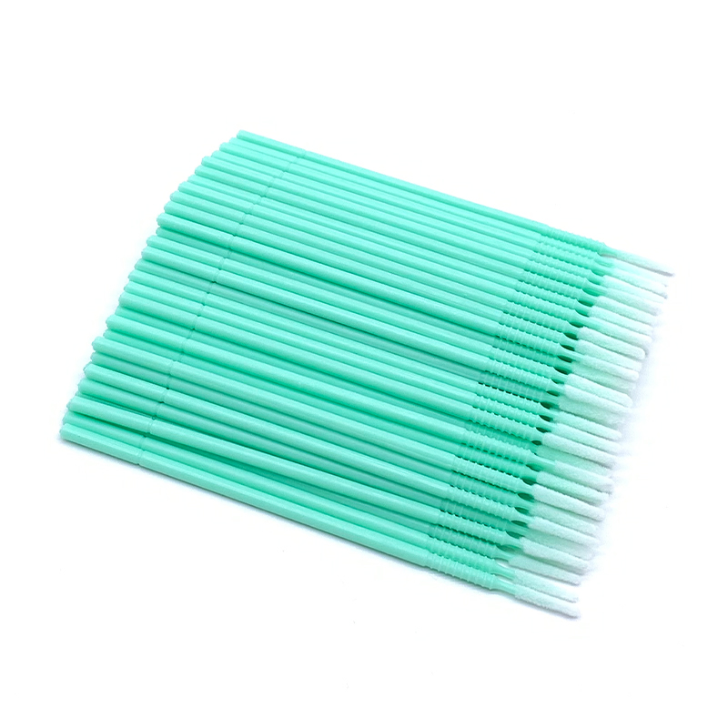 100 Uds microcepillos flexibles aplicadores de microcepillos desechables extensiones de pestañas cepillo de limpieza de pegamento para extensión de pestañas