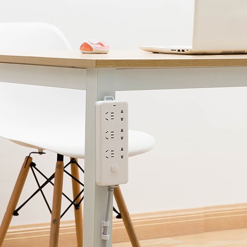 Skrivbord väggmonterad stark sömlös hem fri stansning grenuttag hållare organisatör plug-in uttag hängande vägg