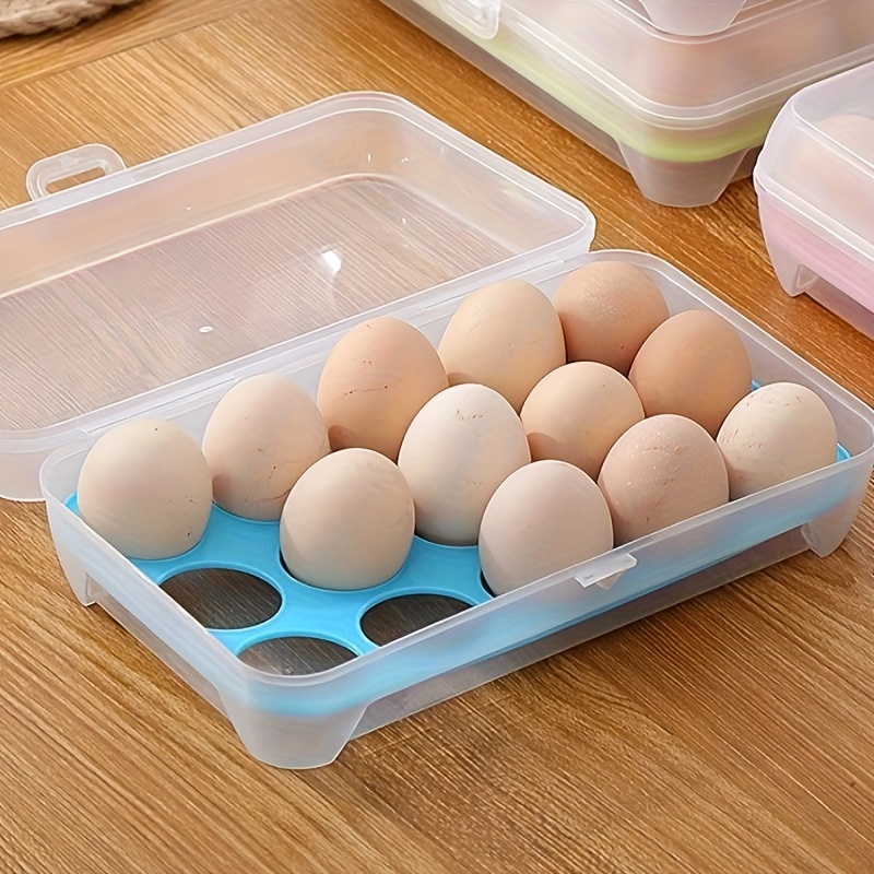 Kitchen Refrigerator Egg Preservation Box Portable Egg Box Bracket Out Picnic Egg Protection Box Storage Box Kitchen Accessories