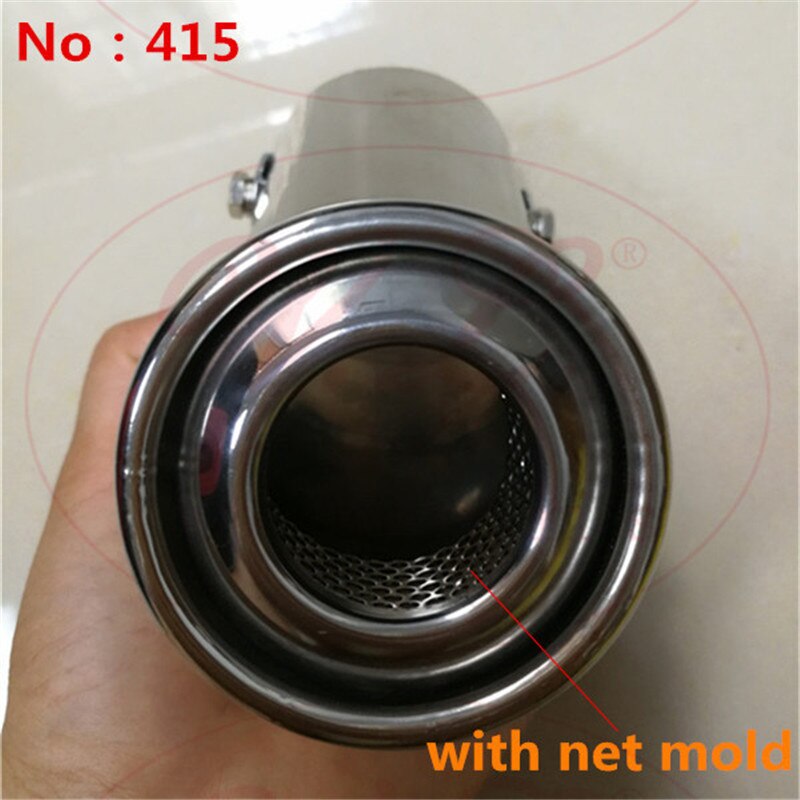 WL Molto Utile Punta di Scarico auto Piegare E Stile Diritto Universale Modificato Silenziatore finale Del Tubo del Tubo di Aspirazione 6 Centimetri per kia Peugeot