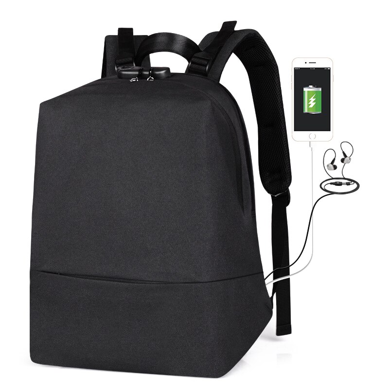 Men‘s Backpack Anti-theft USB Charging Laptop Backpack Tennis Backpack Racket Bag School Backpack Backpack Bag: Black