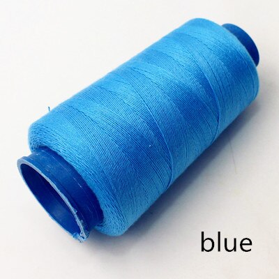 Fil Polyester 203 épais 3 plis, pour sacs faits à la main, toile, jeans, tissu Oxford, couture à la main: Bleu