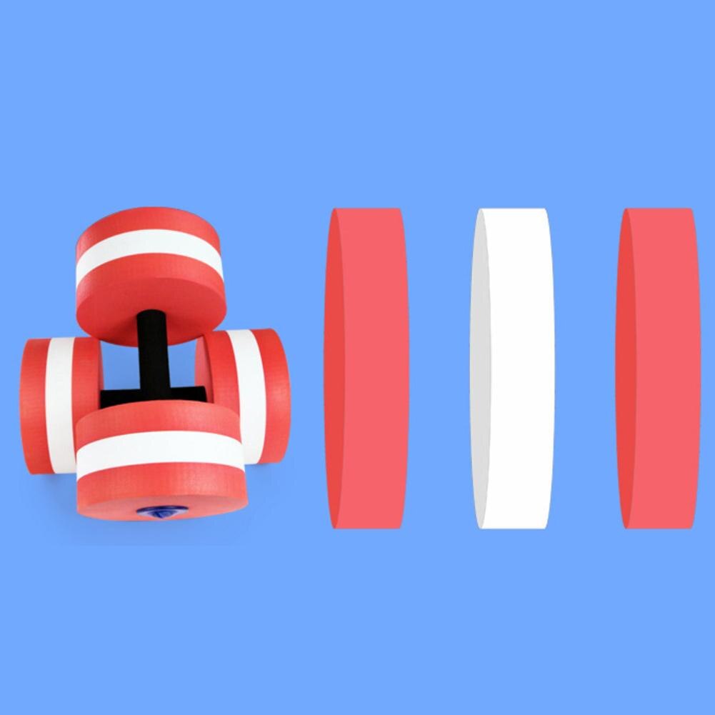 Diy água destacável aquáticas haltere eva barbell aquas fitness natação exercício acessório equipamentos de fitness