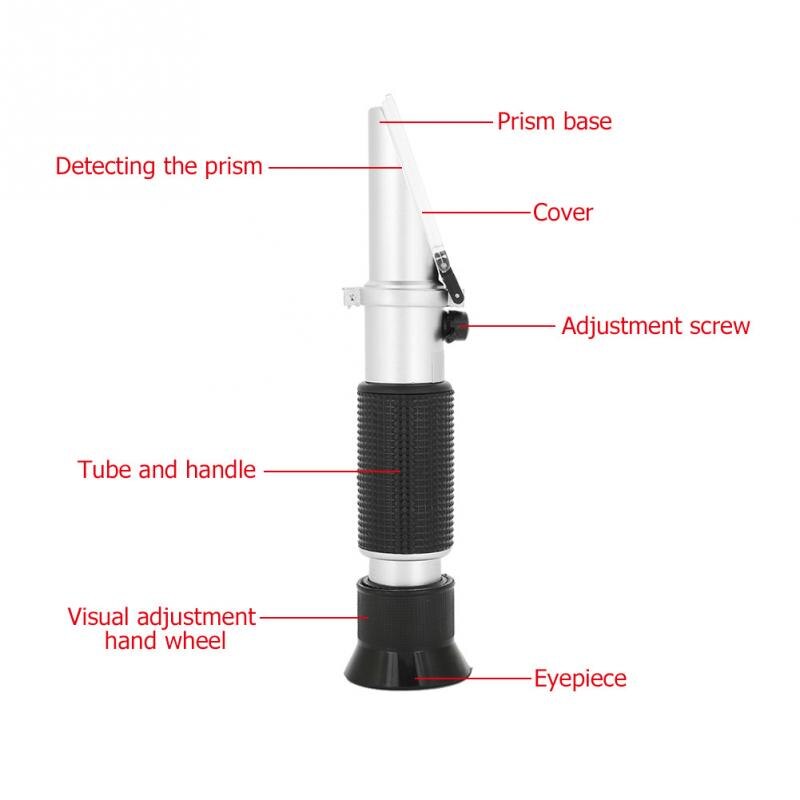 1,000-1,130 Wort Spezifisches gewicht Refraktometer Konzentration Meter Bahre Fruchtsaft Wein Zucker Prüfung Werkzeuge