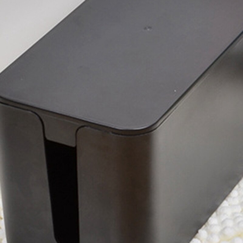 Plastic Wire Power Cable Storage Box Cable Manager Organizer Box Power Line Storage Cases Junction Box Plug-In Router Storage Bo