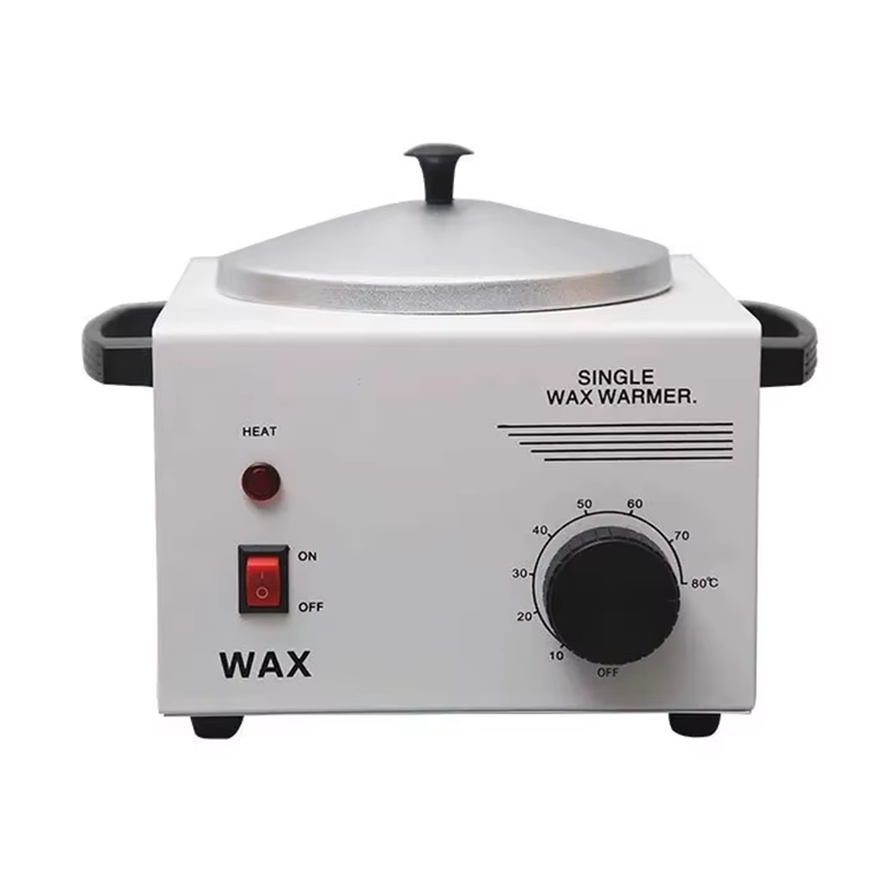 Aquecedor de cera única para depilação, panela elétrica quente, aquecedor de pele facial, ferramenta SPA, salão de beleza, temperatura ajustável: Preto