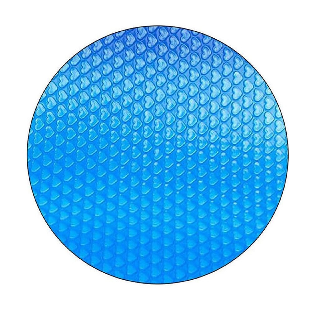 12ft Dia Ronde Solar Zwembad Cover Met Hart Patroon Voor Opblaasbaar Zwembad Mat Cover Outdoor Bubble Deken