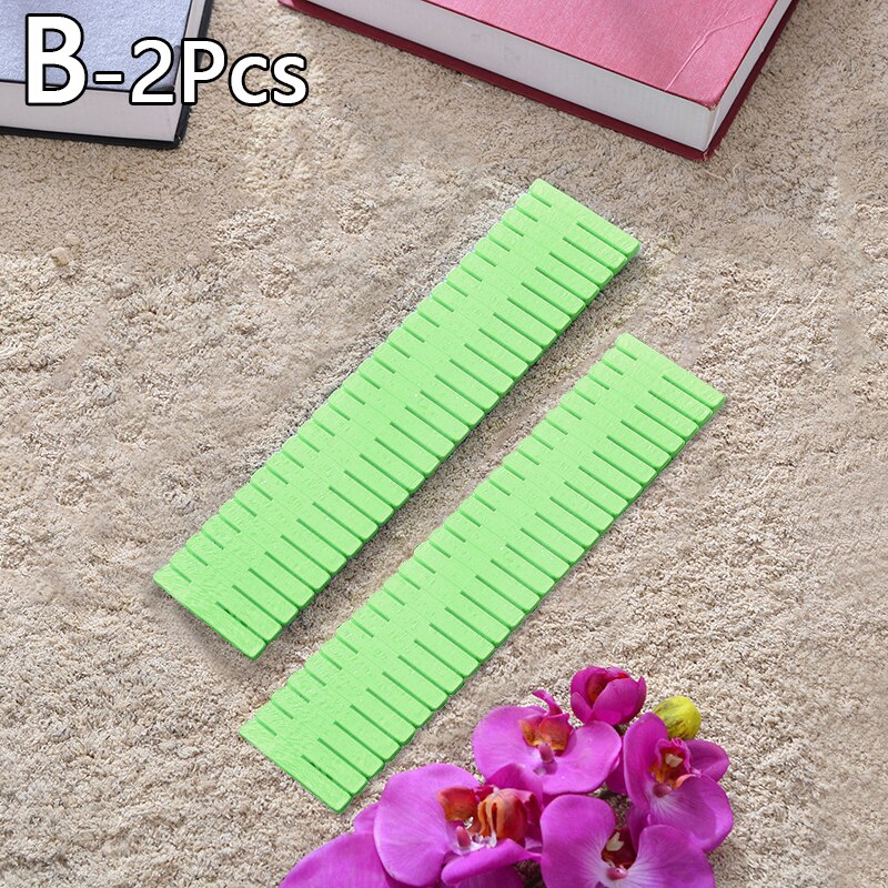 Cajón de rejilla de manualidades de plástico, separador ajustable, armario separador, rejilla artesanal, necesidades de hogar, herramientas organizadoras de almacenamiento, 2/4 Uds.: 2pcs-Green