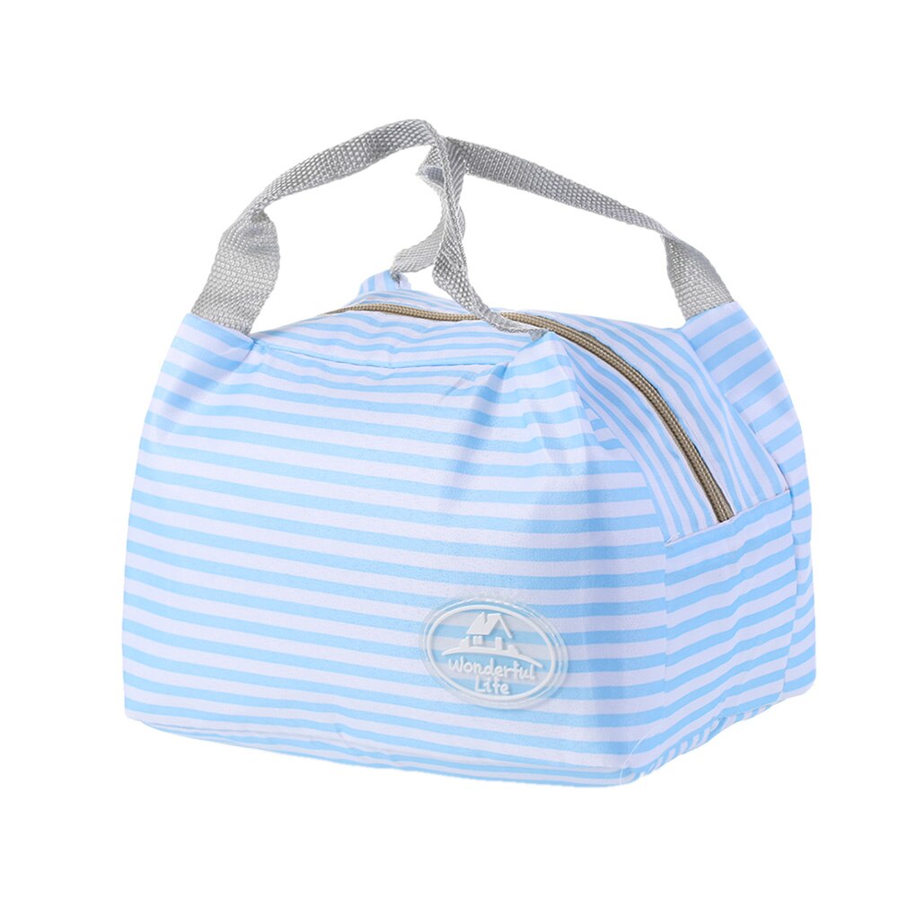 Bolsa de almuerzo con aislamiento térmico plegable Unisex, contenedor de almuerzo, bolsa de almacenamiento de alimentos, bolsa refrigeradora, bolsa de mano, bolsa de Picnic, 1 ud.: StyleB-1