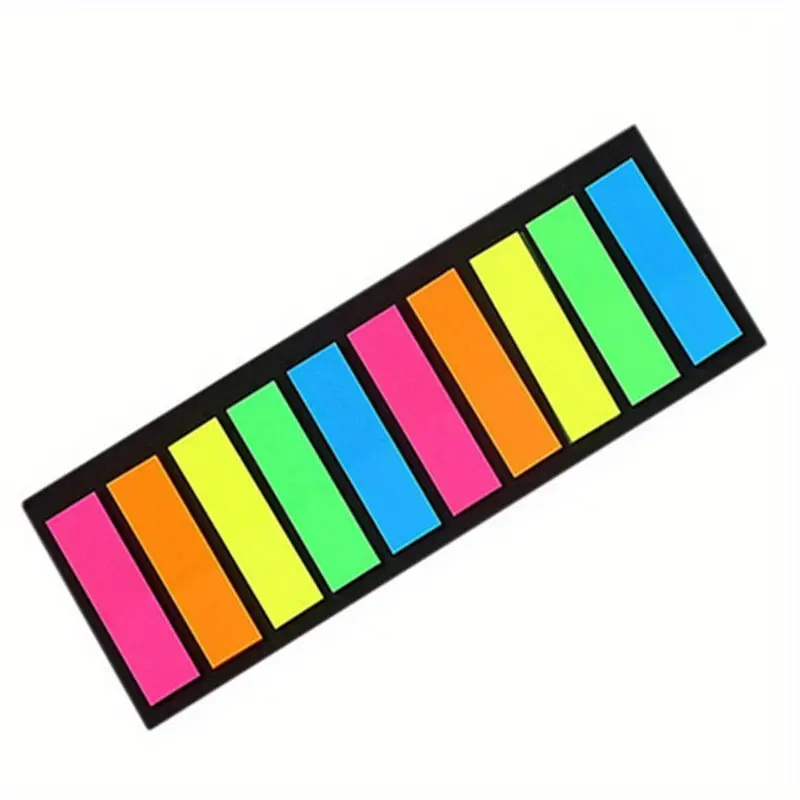 Marcadores de página de PET, pestañas de índice adhesivas, pestañas de bandera de flecha de colores brillantes para anotaciones de libros, etiquetas de clasificación de archivos grabables: RED