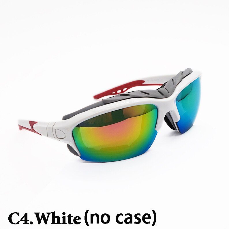 Professionele Skiën Bril Snowboard Skibrillen Outdoor Sport Zonnebril HD anti-fog Rijden Bril UV400: White no Case