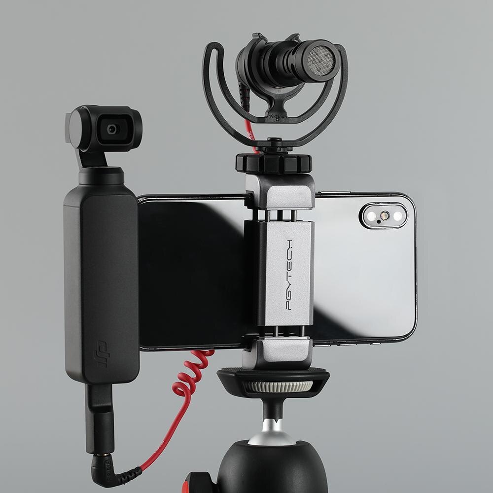 PGYTECH DJI POCKET 2 Adapter uchwyt na telefon plecak klip statyw do Selfie dla DJI Osmo kieszeń/kieszeń 2 akcesoria