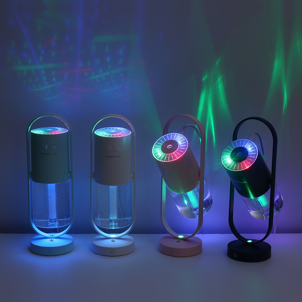 200Ml Luchtbevochtiger Led Licht Ultrasone Mist Maker Draagbare Geurverspreider 360 Hoek Spray Luchtbevochtigers Usb Voor Home Office
