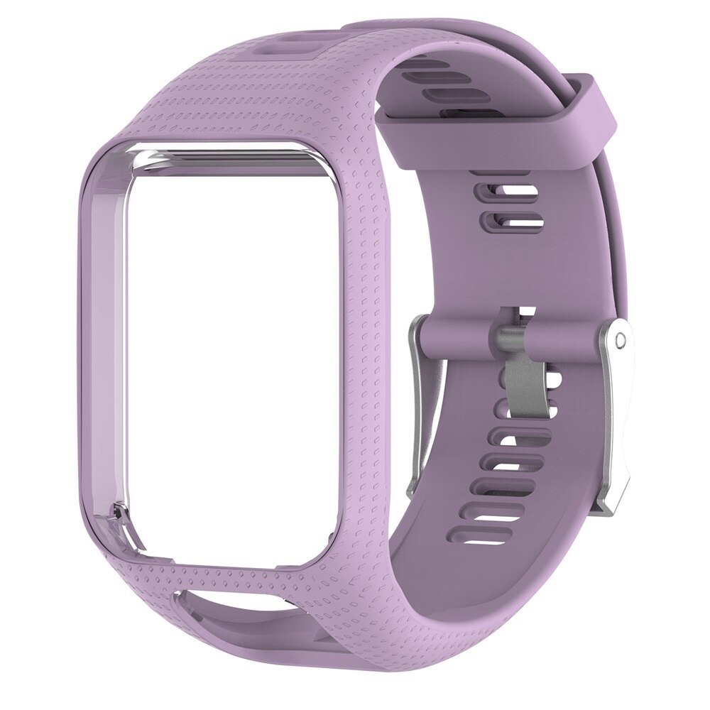 Erstatningsarmbånd til tomtom urrem silikonebånd til tomtom runner 3/ eventyrer/golfspiller 2/ løber 2 cardio/spark 3 musik: Lilla