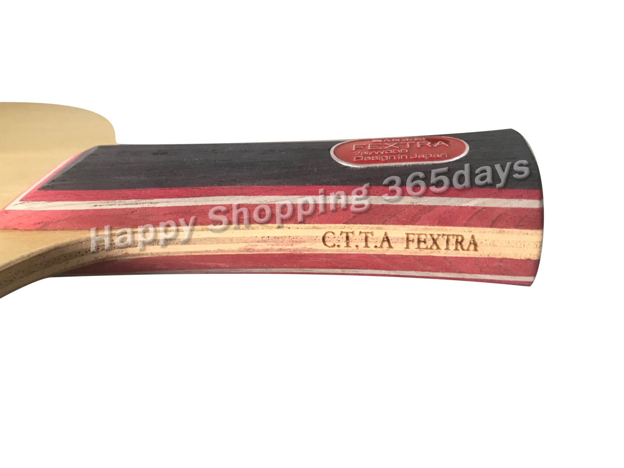 Sanwei fextra 7 ( nordic vii) bordtennisblad  (7- lags tre, japan tech, stiga clipper cl struktur) racket ping pong bat padle