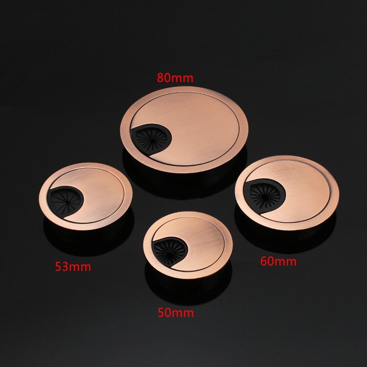 KK & FING-Cubierta de orificio para Cable de escritorio, Base de 50-80MM, ojal para mesa de escritorio de ordenador, puerto de Cable, cubierta de orificio para Cable, herrajes para muebles, 1 ud.