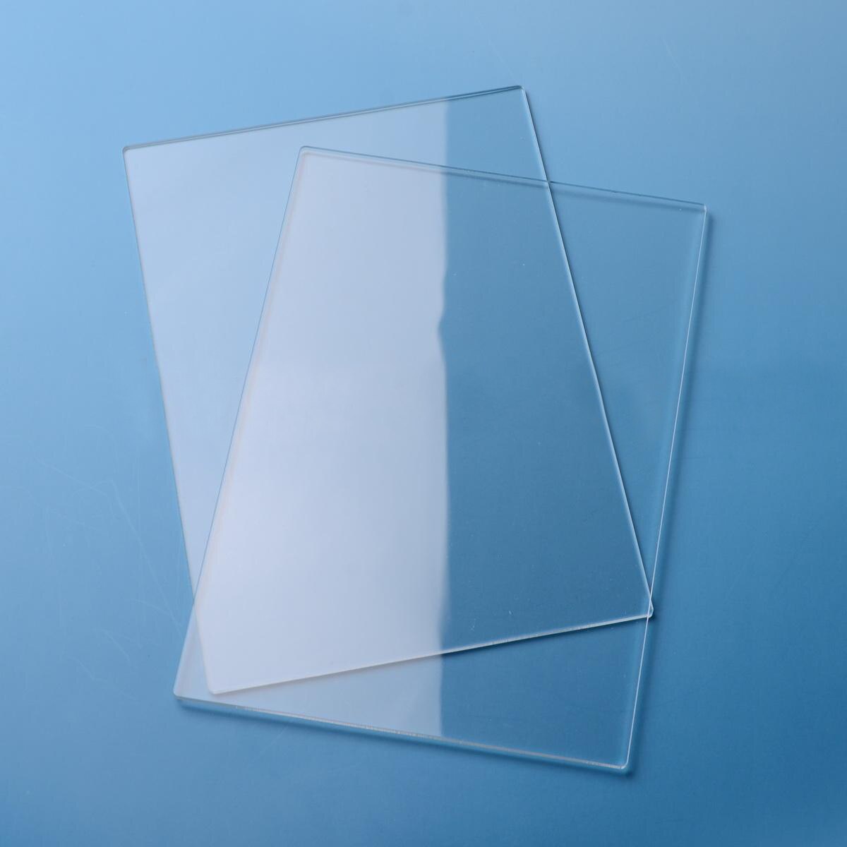 2pcs 155mm * 225mm Acrylic Transparent Glass Plate Cut Plastic Transparent Plate Thickness 3mm / 4mm / 5mm