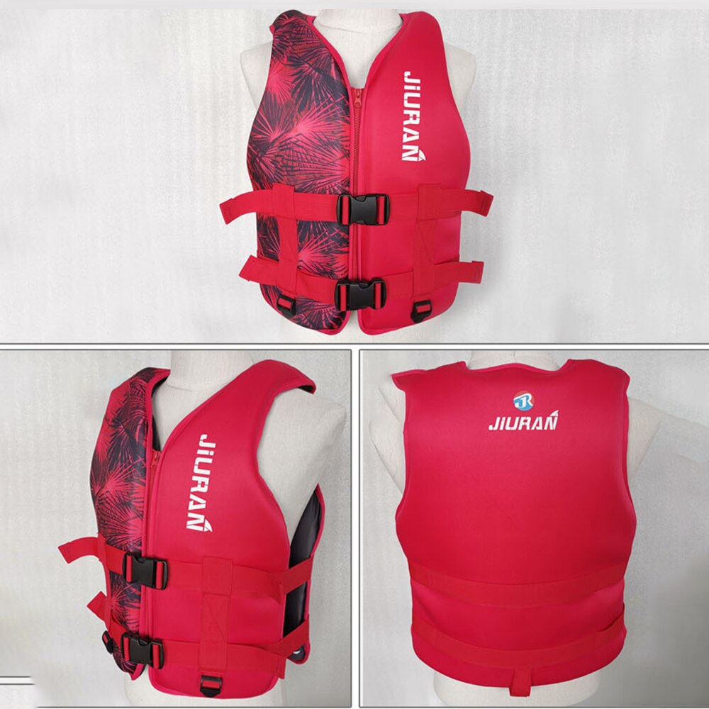 Adult children's life jackets outdoor swimming rowing boat ski driving vest neoprene water sports buoyancy suit