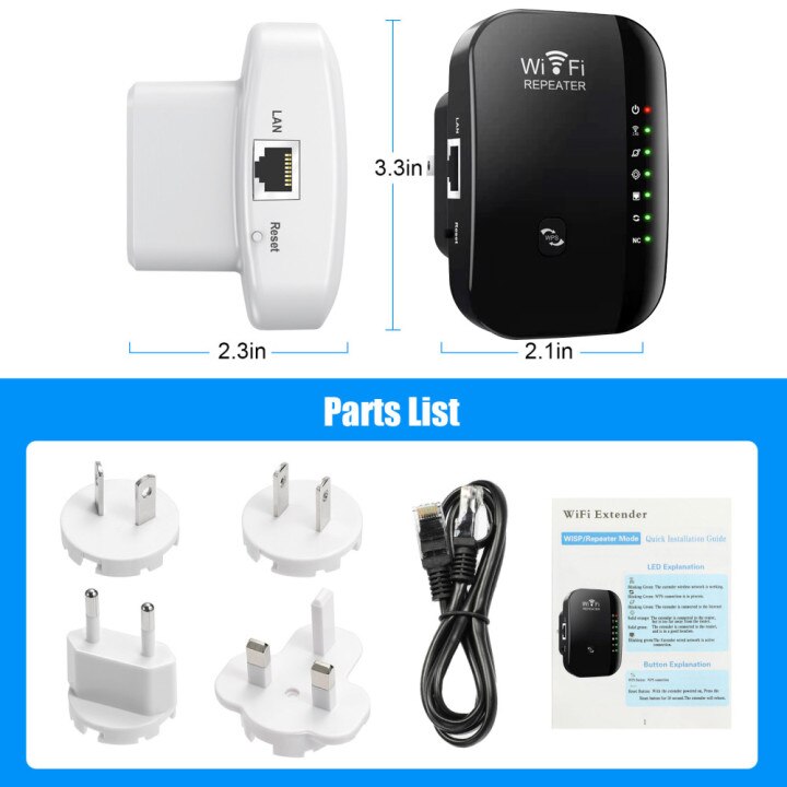 2.4 GHz WIFI Signal Amplifier 300M Wireless Repeat... – Grandado