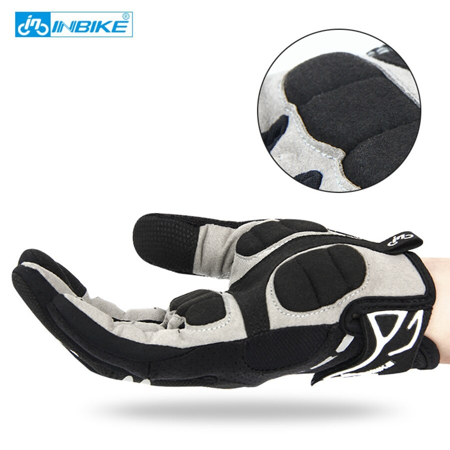 INBIKE-guantes para ciclismo de dedos completos, para deportes al aire libre, para ciclismo de montaña o de carretera, para hombre y mujer, 206