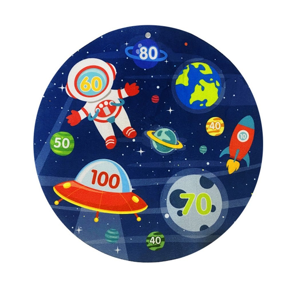 Dart Board Children&#39;s Sticky Ball Target Dart Board Throwing Sticky Ball Single Side Astronaut Parent Child Interation Toy