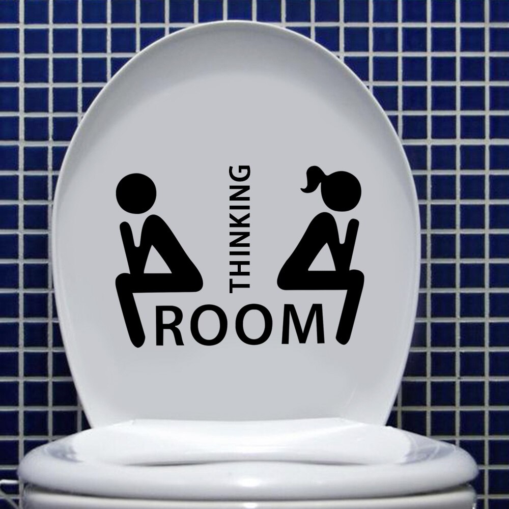 Porte Salle De Bain Et Toilettes Muursticker Franse Badkamer Wc Deur Sticker Mural Decals Vinyl Muursticker Home Decor